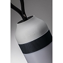 table lamp CLUTCH round, Bluetooth controllable, with USB charging function IP44, grey dimmable