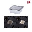 Paulmann solar floor recessed luminaire ARON small, walkable, with motion detector IP67, white 