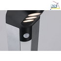 Paulmann solar floor lamp SOLEY with motion detector IP44, anthracite 