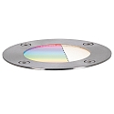 Paulmann Gulvindbygningslampe LED PLUG&SHINE RGBW, ZigBee styrbar IP65, sort, s�lv d�mpbar