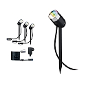 Paulmann Udend�rs lampe LED PLUG & SHINE PIKE ZIGBEE s�t med 3, RGBW, ZigBee styrbar IP44, antracit d�mpbar