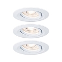 Indbygningslampe NOVA MINI LED svingbar, s�t med 3 IP23, hvid mat  310lm 2700K 38� 38� CRI >80