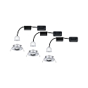 Paulmann Indbygningslampe NOVA MINI LED stiv, s�t med 3 IP23, chrom  310lm 2700K 38� 38� CRI >80