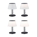 Paulmann Solar bordlampe LILLESOL med batteri, med tr�k-koblingsk�de IP44, rustfrit st�l d�mpbar