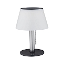 Paulmann Solar bordlampe LILLESOL med batteri, med tr�k-koblingsk�de IP44, rustfrit st�l d�mpbar