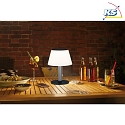 Paulmann Outdoor LED Solar Table lamp LILLESOL, IP44, 0.8W 3000K 45lm, 3-step dimmable, stainless steel / satin