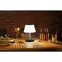 Paulmann Solar bordlampe LILLESOL med batteri, med tr�k-koblingsk�de IP44, rustfrit st�l d�mpbar