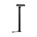 P�lelampe PLUG&SHINE ITO vandret IP65, antracit d�mpbar