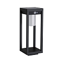 Paulmann Solar gulvlampe SOLAR MARISOL med sensor IP44, sort, hvid mat 