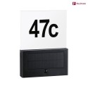 Paulmann illuminated house number NEDA up / down, with motion detector, with brightness sensor IP44, anthracite 