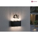 Paulmann illuminated house number NEDA up / down, with motion detector, with brightness sensor IP44, anthracite 