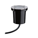 Paulmann Gulvindbygningslampe PLUG&SHINE ZigBee styrbar LED IP65, rustfrit st�l, sort d�mpbar