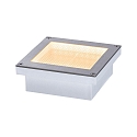 Paulmann Gulvindbygningslampe BRICK 100X100MM tilg�ngelig, ZigBee styrbar, insektvenlig IP67, rustfrit st�l