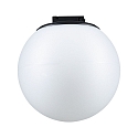 LED systemlampe ULine PENDEL BALL � 15CM med diffuser, balleformet IP20, sort mat d�mpbar