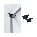 Paulmann b�ltestropp holder ULine - STRAP HOLDER / STRAIGHT FIXTURE isoleret, mekanisk, s�t med 2, lige, sort mat
