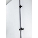 Paulmann b�ltestropp holder ULine - STRAP HOLDER / STRAIGHT FIXTURE isoleret, mekanisk, s�t med 2, lige, sort mat
