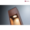 Paulmann bollard lamp TRABIA GU10 IP44, wood 