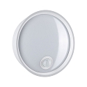 Paulmann outdoor wall luminaire PLATOMO with motion detector LED IP44, white