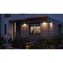 Paulmann outdoor wall luminaire FLAME UP OR DOWN 1 flame, square, switchable, insect friendly IP44, white 