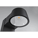 Paulmann bollard light CAPEA switchable, insect friendly IP44, anthracite 