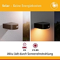Solar v�glampe EILEEN PIR rund, med afbryder, med bev�gelsesdetektor IP44, sort 