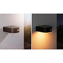 Solar v�glampe EILEEN PIR rund, med afbryder, med bev�gelsesdetektor IP44, sort 