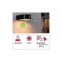 Solar v�glampe EILEEN PIR rund, med afbryder, med bev�gelsesdetektor IP44, sort 