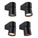 outdoor wall luminaire KIMU switchable, cardanic swivelling, insect friendly IP44, anthracite 