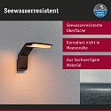 Udend�rs wall luminaire ZERENA med sensor, insektvenlig, havluftbestandig IP44, antracit 