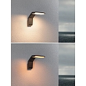 Udend�rs wall luminaire ZERENA med sensor, insektvenlig, havluftbestandig IP44, antracit 