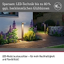 P�lelys ZERENA med sensor, insektvenlig, havluftbestandig IP44, antracit 