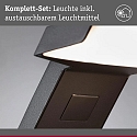 P�lelys ZERENA med sensor, insektvenlig, havluftbestandig IP44, antracit 