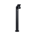 Paulmann bollard lamp CUFF PIR with sensor IP44, anthracite, transparent 