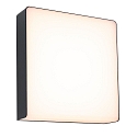 Paulmann outdoor wall luminaire AZALENA with sensor, ZigBee controllable, insect friendly IP44, anthracite, transparent dimmable