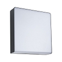 Paulmann outdoor wall luminaire AZALENA with sensor, ZigBee controllable, insect friendly IP44, anthracite, transparent dimmable