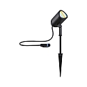 Paulmann gorund spike luminaire PLUG&SHINE SHIRA RGBW, ZigBee controllable LED IP65, anthracite dimmable