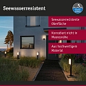 Udend�rs wall luminaire BONNIE PIR med sensor, insektvenlig, havluftbestandig IP44, antracit 