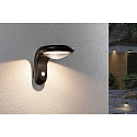 Paulmann solar wall luminaire DISKOLA PIR with sensor IP44, anthracite, transparent 