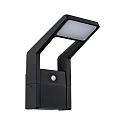 Paulmann outdoor wall luminaire JUNTEA PIR with sensor IP44, anthracite, transparent 