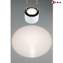 Paulmann pendant luminaire URAIL ALDAN LED up / down, with lens optics, white dimmable