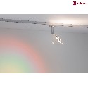 Paulmann spot URAIL SABIK LED with lens optics, chrome matt, white matt dimmable