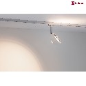 Paulmann spot URAIL SABIK LED with lens optics, chrome matt, white matt dimmable