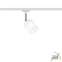 Paulmann URail Spot Blossom, excl. lamp, max. 10W G9, white, satined glass