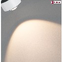 Paulmann spot URAIL ALDAN II LED with lens optics IP20, black, white dimmable