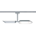 Paulmann Paulmann URail LED Spot Dipper, 2x10W, d�mpbar, chrom matt/hvid