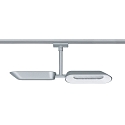 Paulmann Paulmann URail LED Spot Dipper, 2x10W, d�mpbar, chrom matt/hvid