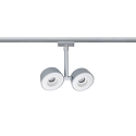 Paulmann URail LED Spot Double Pellet 2x4W, d�mpbar, chrom matt/hvid