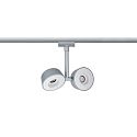Paulmann URail LED Spot Double Pellet 2x4W, d�mpbar, chrom matt/hvid