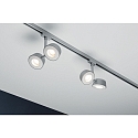 Paulmann URail LED Spot Double Pellet 2x4W, d�mpbar, chrom matt/hvid