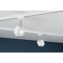 Paulmann Spot URAIL CUBE LED, chrom, hvid d�mpbar